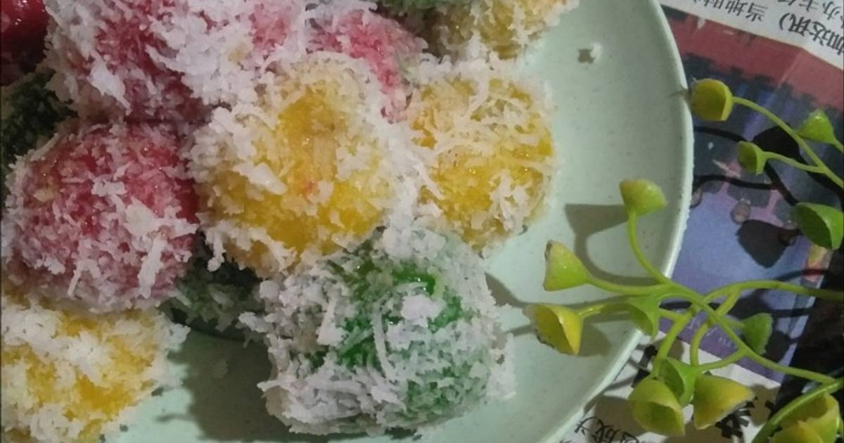 Resep Klepon Warna Warni(tepung ketan) oleh Umi rama Cookpad