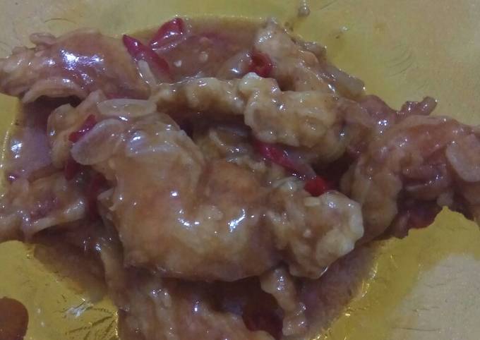 Udang goreng tepung saos padang