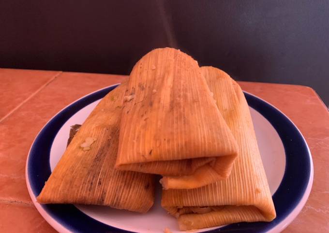 Tamales de rajas Receta de Daisy Guadalupe Noriega López- Cookpad