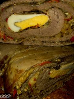 Una foto de Matambre relleno