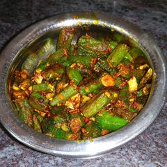A picture of Bhindi Masala.