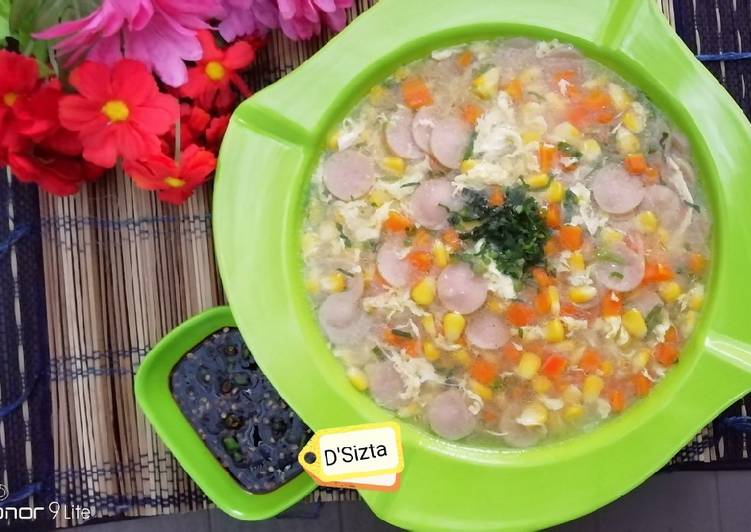 How to Cook Delicious Sup Jagung Wortel Sosis👍