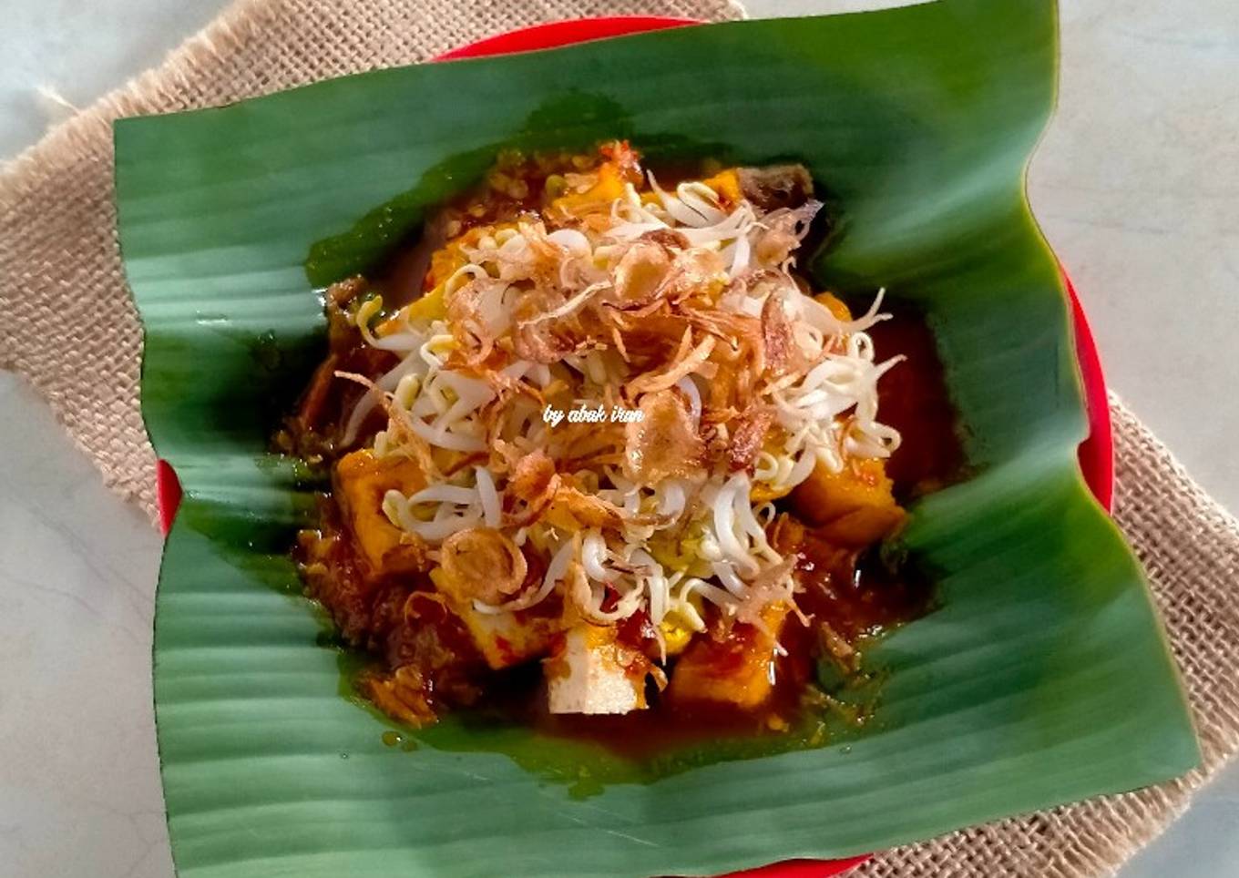 Tahu masak khas Cilacap