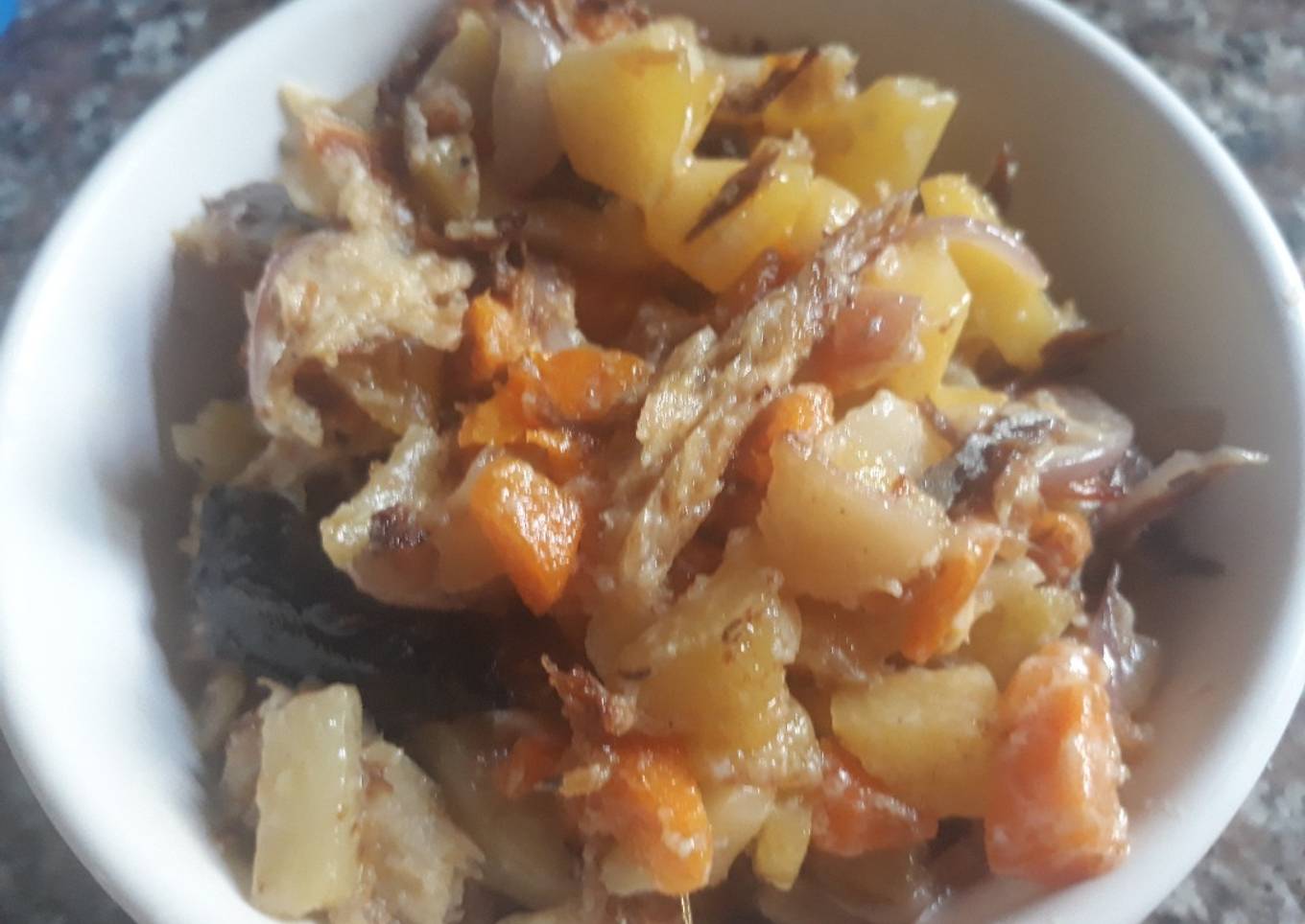 Irish potatoes with smoked fish