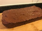 Una foto de brownie de chocolate