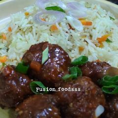 A picture of Veg manchurian.