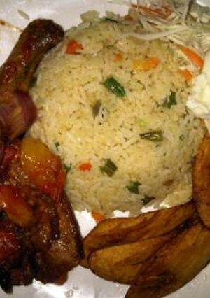 A picture of Ganished  coconut rice.