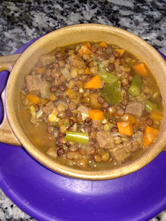 Una foto de Guiso de lentejas para dietas