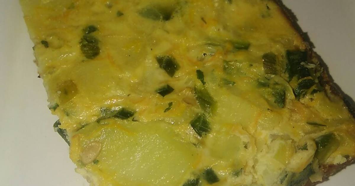 Tortilla de papa y verduras saludable al horno Receta de MAMUCHA SILVIA