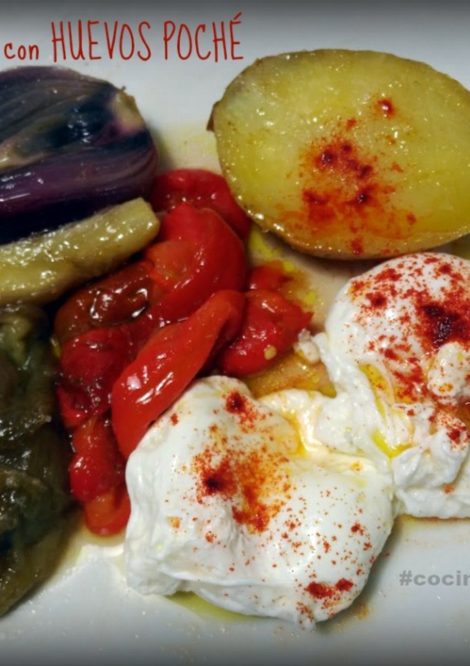 Una foto de Espencat con huevos poché
