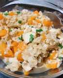 Bữa tối: Cháo yến mạch ức gà cà rốt (healthy-diet-eatclean)