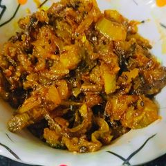 A picture of Masala karela 😊.