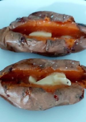 A picture of My Airfry Sweet Potatoes 😍.