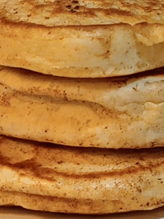A picture of Apple Cinnamon pancakes.