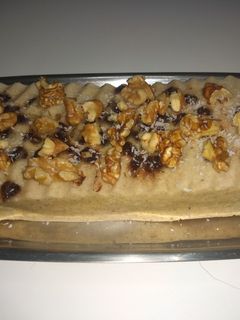 Una foto de Puding de plátano en microondas bajo en azúcares