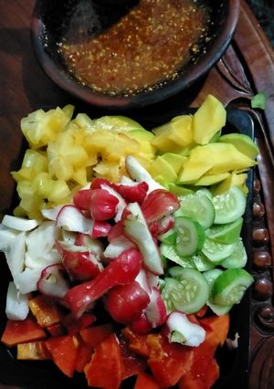 Foto resep Rujak sambel kacang