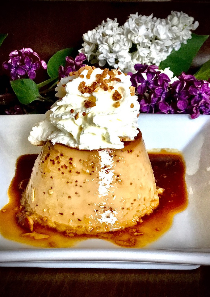 Una foto de Flan de dulce de leche