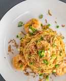Mì Ý Tôm Cay - Spicy Prawns Aglio e Olio Tagliolini