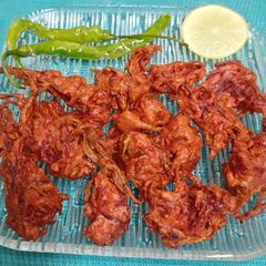 A picture of Beetroot - Carrot Lachcha Pakora.