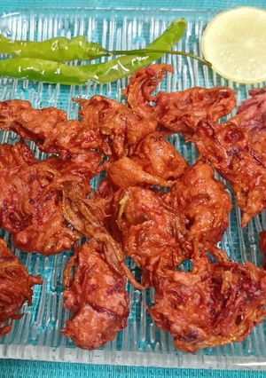 A picture of Beetroot - Carrot Lachcha Pakora.