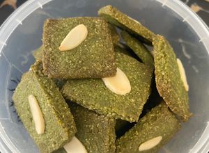 รูปของ คุกกี้ชาเขียวคีโต คุกกี้คีโต คุกกี้ชาเชียว Cookie keto matcha greentea cookie keto