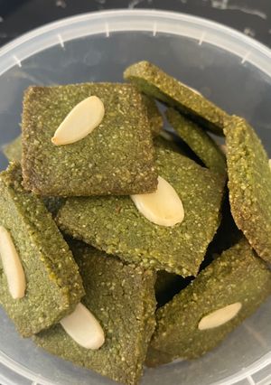 รูปของ คุกกี้ชาเขียวคีโต คุกกี้คีโต คุกกี้ชาเชียว Cookie keto matcha greentea cookie keto