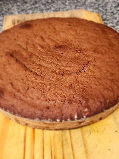 Una foto de Bizcochuelo de lentejas y chocolate