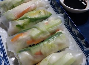 Una foto de Rollitos en papel de arroz