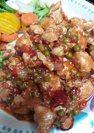 A picture of Plum Chicken.