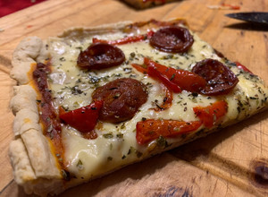 Una foto de Masa de pizza con polvos Royal