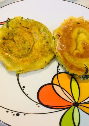 Hình của món Bánh lươn cuộn.