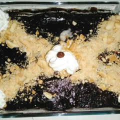 A picture of Quick Chocolate Biscuit Dessert OR No Bake cake.