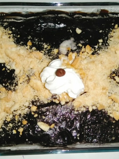 A picture of Quick Chocolate Biscuit Dessert OR No Bake cake.