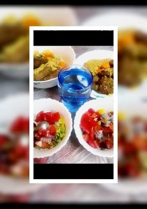 صورة لوصفة رز بالخضار 🎨