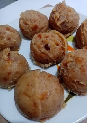 O poză a rețetei Halva din făină cu lapte și nucă.