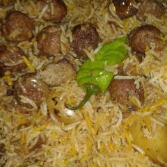 Moti pulao biryani A picture of Moti pulao biryani.