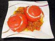 Una foto de tomates rellenos light