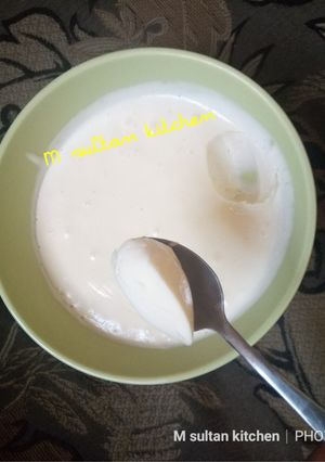 A picture of My homemade mayonnaise.