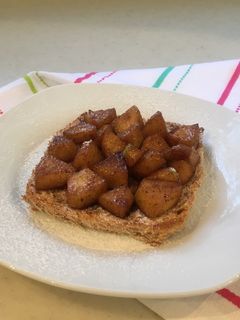 صورة لوصفة فطيرة التفاح السريعة 🍏✨