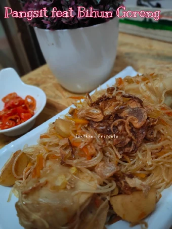 Langkah Gampang Membikin Resep  232. Pangsit feat Bihun Goreng yang Lezat, Sempurna