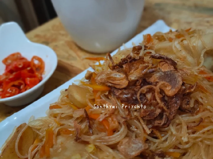 Langkah Gampang Membikin Resep  232. Pangsit feat Bihun Goreng yang Lezat, Sempurna