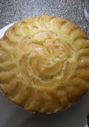 Una foto de Tarta/torta de manzanas invertida