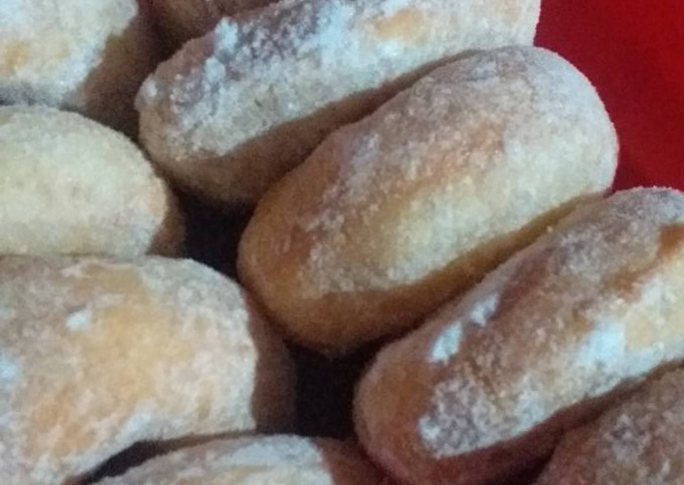 Donat kental gula halus simpel cepat