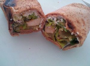 Una foto de Wrap de pollo dulce