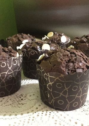 Foto resep Muffin Coklat Super Nyoklat | Kilat | No Mixer