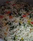 Mixed Veg Fried Rice in Pressure cooker