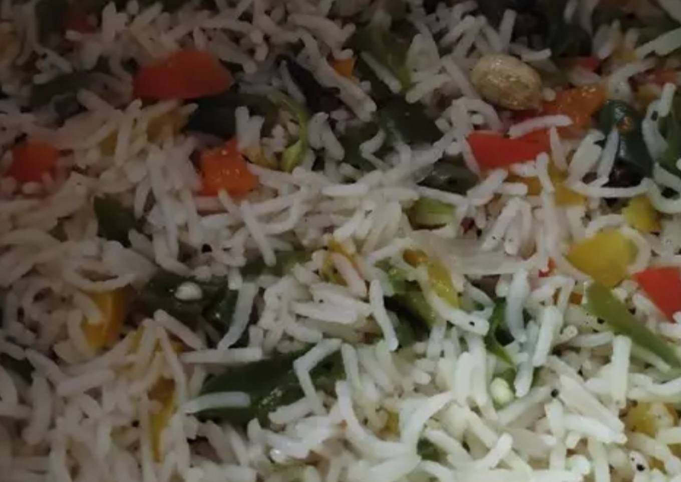 Mixed Veg Fried Rice in Pressure cooker