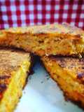 Schiacciata alle patate dolci e trota affumicata