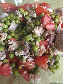 Una foto de Ensalada de guisantes