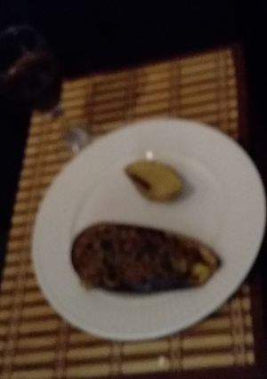 Una foto de Berenjena rellena